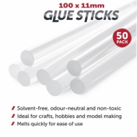 Set 50 batoane de silicon pentru pistol de lipit, 100 x 11 mm, Vivo, 8602